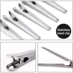 Pince Sachet, 10 Pièces Pince Fermeture Sachet, Clips De Fermeture Sac Alimentaire, Pince Sachet Metal Pour La Alimentaires, Café, Pain Et Sacs De Casse-Croûte 7 Pince Sachet, 10 Pièces Pince Fermeture Sachet, Clips De Fermeture Sac Alimentaire, Pince Sachet Metal Pour La Alimentaires, Café, Pain Et Sacs De Casse-Croûte -Promos Gout Cuisine Boutique 77387046 3