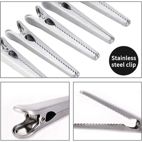 Pince Sachet, 10 Pièces Pince Fermeture Sachet, Clips De Fermeture Sac Alimentaire, Pince Sachet Metal Pour La Alimentaires, Café, Pain Et Sacs De Casse-Croûte 3 Pince Sachet, 10 Pièces Pince Fermeture Sachet, Clips De Fermeture Sac Alimentaire, Pince Sachet Metal Pour La Alimentaires, Café, Pain Et Sacs De Casse-Croûte – Image 3