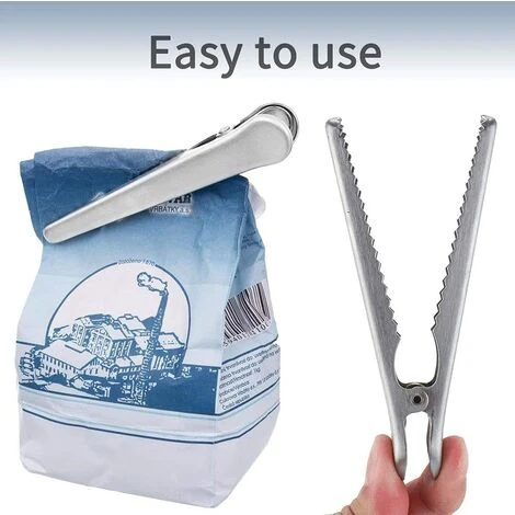 Pince Sachet, 10 Pièces Pince Fermeture Sachet, Clips De Fermeture Sac Alimentaire, Pince Sachet Metal Pour La Alimentaires, Café, Pain Et Sacs De Casse-Croûte 5 Pince Sachet, 10 Pièces Pince Fermeture Sachet, Clips De Fermeture Sac Alimentaire, Pince Sachet Metal Pour La Alimentaires, Café, Pain Et Sacs De Casse-Croûte – Image 5