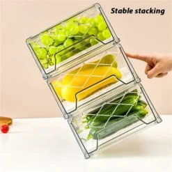 Boite Rangement Plastique , Rangement Frigo Et Organisation De Cuisine, Tiroirs Empilables Pour Réfrigérateur,Utilisé Pour Pain, Alimentaire,The, Fruits, Légumes (Lot De 2, 3020.511cm) JUNJUN 8 Boite Rangement Plastique , Rangement Frigo Et Organisation De Cuisine, Tiroirs Empilables Pour Réfrigérateur,Utilisé Pour Pain, Alimentaire,The, Fruits, Légumes (Lot De 2, 3020.511cm) JUNJUN -Promos Gout Cuisine Boutique 77496865 4