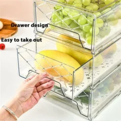 Boite Rangement Plastique , Rangement Frigo Et Organisation De Cuisine, Tiroirs Empilables Pour Réfrigérateur,Utilisé Pour Pain, Alimentaire,The, Fruits, Légumes (Lot De 2, 3020.511cm) JUNJUN 9 Boite Rangement Plastique , Rangement Frigo Et Organisation De Cuisine, Tiroirs Empilables Pour Réfrigérateur,Utilisé Pour Pain, Alimentaire,The, Fruits, Légumes (Lot De 2, 3020.511cm) JUNJUN -Promos Gout Cuisine Boutique 77496865 5