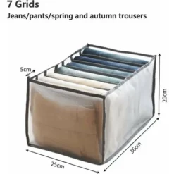 Organiseur De Tiroir En Jean, Lot De 2 Boîtes De Rangement Pliables En Tissu Pour Garde-robe 9 Organiseur De Tiroir En Jean, Lot De 2 Boîtes De Rangement Pliables En Tissu Pour Garde-robe -Promos Gout Cuisine Boutique 78029425 5