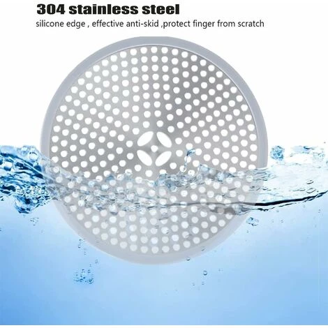 Drain De Douche, Filtre De Cheveux, Filtre Pour Bonde De Douche, Grille Douche Anti Cheveux, Couverture De Drain Filtre à Évier, Attrape-Cheveux Douche Drain - Acier Inoxydable Argent Et Silicone 1 5 Drain De Douche, Filtre De Cheveux, Filtre Pour Bonde De Douche, Grille Douche Anti Cheveux, Couverture De Drain Filtre à Évier, Attrape-Cheveux Douche Drain - Acier Inoxydable Argent Et Silicone 1 – Image 5