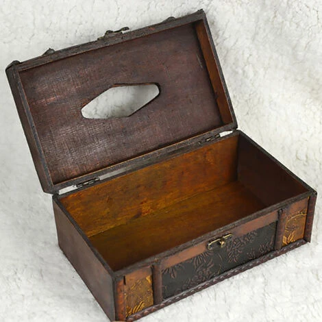 Bote à Mouchoirs En Bois, Organisateur De Cuisine, étui De Serviette De Bureau, Bote De Rangement En Papier, Artisanat Décoratif,A 3 Bote à Mouchoirs En Bois, Organisateur De Cuisine, étui De Serviette De Bureau, Bote De Rangement En Papier, Artisanat Décoratif,A – Image 3