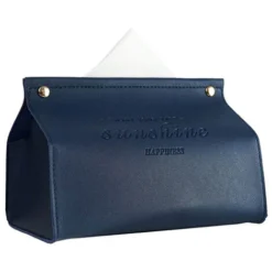 Botes à Mouchoirs De Luxe De Bureau En Cuir PU, Porte-mouchoirs étanche, Style Nordique, Créatif, Grande Bote De Rangement Pour Voiture, Chambre à Coucher, Cuisine,Flat-Yellow -Promos Gout Cuisine Boutique 78767168 4