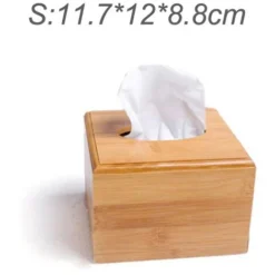 Bote Ă Mouchoirs En Bambou, Pour Maison, Bureau, Bureau, Htel, Porte-serviettes,Size S