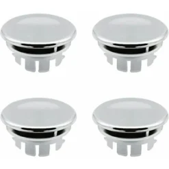 4pcs Bouchon De Trop-plein De Remplacement Pour Couvercle De Débordement D'évier Pour Cuisine Et Salle De Bain