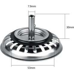 Filtre D'entonnoir De Tuyau De Descente à L'ancienne Couvercle De Filtre D'évier épaissi Adapté à La Cuisine Et à La Salle De Bain -Promos Gout Cuisine Boutique 78952053 4