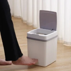 Poubelle à Induction Intelligente - Salle De Séjour, Cuisine, Chambre à Coucher, Toilettes Classification Créative Poubelle - Blanc 9 Poubelle à Induction Intelligente - Salle De Séjour, Cuisine, Chambre à Coucher, Toilettes Classification Créative Poubelle - Blanc -Promos Gout Cuisine Boutique 79012146 5