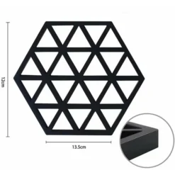 Dessous De Plat Maniques Cuisine Tapis Silicone Protege Poele De Casserole (noir),,Lot De 3 7 Dessous De Plat Maniques Cuisine Tapis Silicone Protege Poele De Casserole (noir),,Lot De 3 -Promos Gout Cuisine Boutique 79285236 3