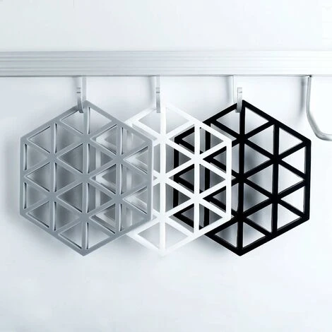 Dessous De Plat Maniques Cuisine Tapis Silicone Protege Poele De Casserole (noir),,Lot De 3 5 Dessous De Plat Maniques Cuisine Tapis Silicone Protege Poele De Casserole (noir),,Lot De 3 – Image 5