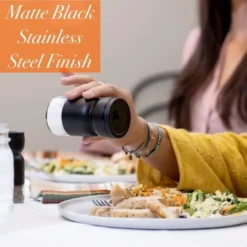 Ensemble De Salière Et Poivrière En Verre Avec Trous De Versement Réglables - Salière Et Poivrière En Acier Inoxydable - Ensemble De Salière Et Poivrière De Ferme Pour Sels De Mer Et épices Casher Noi 8 Ensemble De Salière Et Poivrière En Verre Avec Trous De Versement Réglables - Salière Et Poivrière En Acier Inoxydable - Ensemble De Salière Et Poivrière De Ferme Pour Sels De Mer Et épices Casher Noi -Promos Gout Cuisine Boutique 79332074 4