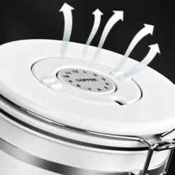 Boîte à Café Pour Café Moulu Avec Fenêtre Transparente, Suivi De Date, Cuillère, Récipient De Stockage Hermétique Pour Aliments De Cuisine En Acier Inoxydable 304 Pour Grains De Café Ou Marc, Thé, Suc 8 Boîte à Café Pour Café Moulu Avec Fenêtre Transparente, Suivi De Date, Cuillère, Récipient De Stockage Hermétique Pour Aliments De Cuisine En Acier Inoxydable 304 Pour Grains De Café Ou Marc, Thé, Suc -Promos Gout Cuisine Boutique 79332081 4