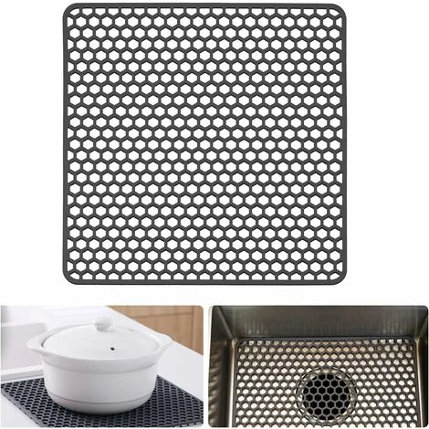 GP Tapis D'évier En Silicone Grille De Cuisine Pour éviers De Ferme En Acier Inoxydable Ou En Porcelaine 34 Cm X 34 Cm 1 GP Tapis D'évier En Silicone Grille De Cuisine Pour éviers De Ferme En Acier Inoxydable Ou En Porcelaine 34 Cm X 34 Cm