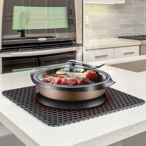 GP Tapis D'évier En Silicone Grille De Cuisine Pour éviers De Ferme En Acier Inoxydable Ou En Porcelaine 34 Cm X 34 Cm 3 GP Tapis D'évier En Silicone Grille De Cuisine Pour éviers De Ferme En Acier Inoxydable Ou En Porcelaine 34 Cm X 34 Cm – Image 3