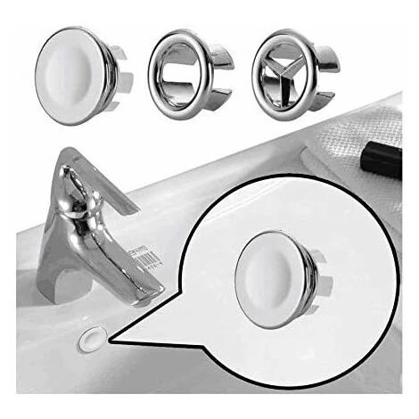 Bouchon Avec 2 Anneaux Ronds Pour Trop-plein De Lavabo Ou évier – 3 Pièces Zhuoxuan 2 Bouchon Avec 2 Anneaux Ronds Pour Trop-plein De Lavabo Ou évier – 3 Pièces Zhuoxuan – Image 2