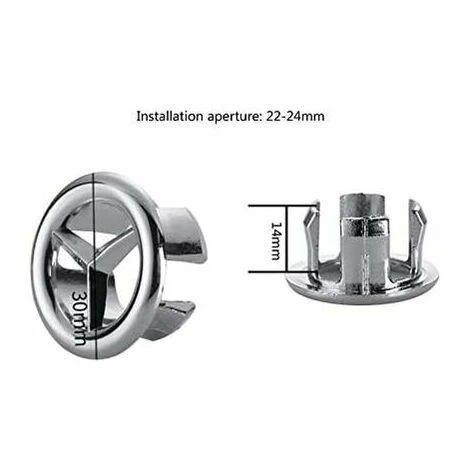Bouchon Avec 2 Anneaux Ronds Pour Trop-plein De Lavabo Ou évier – 3 Pièces Zhuoxuan 3 Bouchon Avec 2 Anneaux Ronds Pour Trop-plein De Lavabo Ou évier – 3 Pièces Zhuoxuan – Image 3