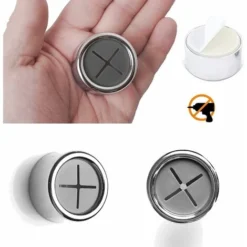 Accroche Torchon,3 Pièces Crochets De Serviette Auto-adhésifs,Crochets Ronds Auto-adhésifs Pour Salle De Bain,Cuisine Et Maison,Aucun Perçage Requis -Promos Gout Cuisine Boutique 80170360 4