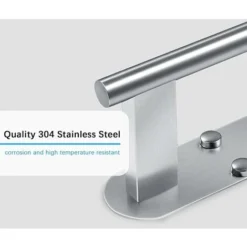 Porte , Porte Essuie Tout Acier Inoxydable, Porte Rouleau Papier Cuisine Auto-Adhésif Ou à Percer, Porte Essuie Tout Mural Pour Cuisine, Salle De Bain Et Placards (Argent) -Promos Gout Cuisine Boutique 80281929 4