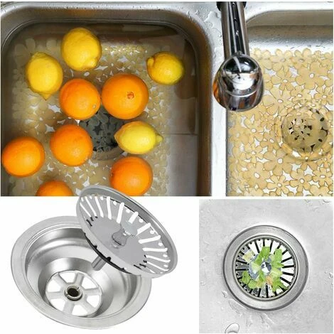 Lot De 2 Bouchons De Crépine D'évier, 84 Mm De Remplacement Du Bouchon De Vidange D'évier, Bouchon De Filtre D'évier En Acier Inoxydable Pour Cuisine Ou Baignoire, Douche, Plateau De Lavabo 5 Lot De 2 Bouchons De Crépine D'évier, 84 Mm De Remplacement Du Bouchon De Vidange D'évier, Bouchon De Filtre D'évier En Acier Inoxydable Pour Cuisine Ou Baignoire, Douche, Plateau De Lavabo – Image 5