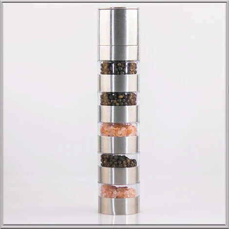 Moulin Manuel Multi Bambou Edition à Épices, Poivre Ou Sel 5 En 1, Salièrer Et Poivrière,Réservoir Portatif D'assaisonnement Pour Barbecue Extérieur,Anti - Croustillant 5 Moulin Manuel Multi Bambou Edition à Épices, Poivre Ou Sel 5 En 1, Salièrer Et Poivrière,Réservoir Portatif D'assaisonnement Pour Barbecue Extérieur,Anti - Croustillant – Image 5