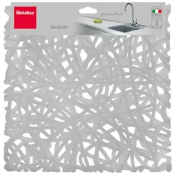 Protège-Plaque Évier Metaltex 'GEOMETRIC' 32x32cm Couleurs Assorties