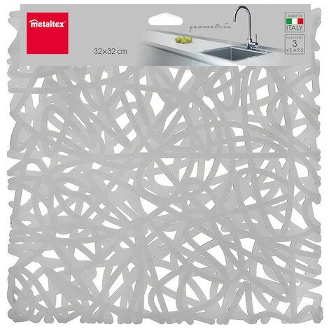 Protège-Plaque Évier Metaltex 'GEOMETRIC' 32x32cm Couleurs Assorties 1 Protège-Plaque Évier Metaltex 'GEOMETRIC' 32x32cm Couleurs Assorties