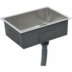 Évier à Encastrer - Moderne Évier De Cuisine Fait à La Main Avec Crépine Acier Inoxydable FR96837 -Promos Gout Cuisine Boutique 81375870 3