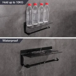 Mural Essuie Tout Distributeurs Dérouleur Essuie Tout Aluminium, Porte-Papier De Cuisine Noir 7 Mural Essuie Tout Distributeurs Dérouleur Essuie Tout Aluminium, Porte-Papier De Cuisine Noir -Promos Gout Cuisine Boutique 81859679 3