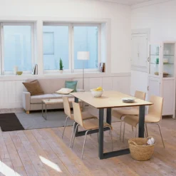 SWANEW 2X Piètement De Table Table De Salle à Manger Noir Métal Design Industriel Pieds De Table 3043CM -Promos Gout Cuisine Boutique 82078479 4