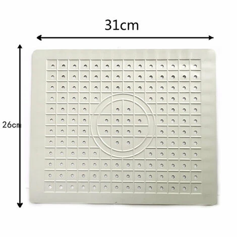 Pièces Tapis D'évier De Cuisine Avec Trous Protecteur De Vaisselle En Verre Tampon De Vidange En Caoutchouc Antidérapant 4 Pièces Tapis D'évier De Cuisine Avec Trous Protecteur De Vaisselle En Verre Tampon De Vidange En Caoutchouc Antidérapant – Image 4