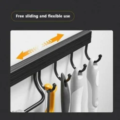 Porte Ustensiles Cuisine,Support À Ustensiles Mural Aluminium Barre Ustensiles Cuisine Mural Barre De Casserole Mural Support Ustensiles Cuisine Avec 4 Crochets (Noir) 9 Porte Ustensiles Cuisine,Support À Ustensiles Mural Aluminium Barre Ustensiles Cuisine Mural Barre De Casserole Mural Support Ustensiles Cuisine Avec 4 Crochets (Noir) -Promos Gout Cuisine Boutique 83691578 5
