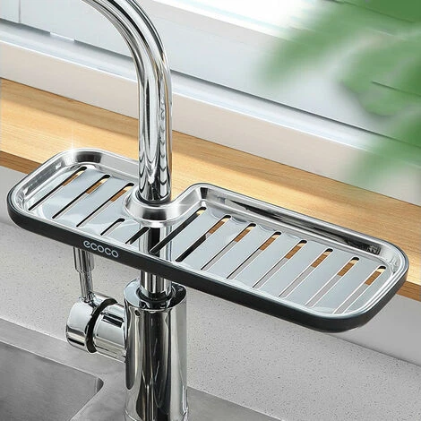 Porte-éponge De Robinet, Organisateur De Robinet, évier De Cuisine En Acier Inoxydable, Organisateur Suspendu Réglable Pour Chiffons, éponge, Savon, Détergent (autres Non Inclus) 3 Porte-éponge De Robinet, Organisateur De Robinet, évier De Cuisine En Acier Inoxydable, Organisateur Suspendu Réglable Pour Chiffons, éponge, Savon, Détergent (autres Non Inclus) – Image 3