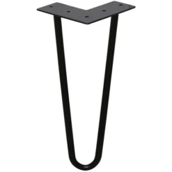 SWANEW Pieds De Table Pieds De Table En épingle à Cheveux 20 Cm, Pieds De Meubles En Métal Massif à 2 Tiges Pour Bricolage, Bureau à Domicile, Restaurant, Bureau, Table De Chevet, Lot De 4