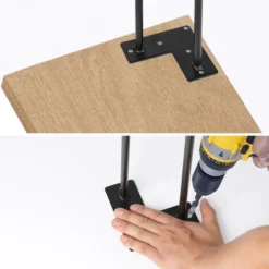 SWANEW Pieds De Table Pieds De Table En épingle à Cheveux 20 Cm, Pieds De Meubles En Métal Massif à 2 Tiges Pour Bricolage, Bureau à Domicile, Restaurant, Bureau, Table De Chevet, Lot De 4 8 SWANEW Pieds De Table Pieds De Table En épingle à Cheveux 20 Cm, Pieds De Meubles En Métal Massif à 2 Tiges Pour Bricolage, Bureau à Domicile, Restaurant, Bureau, Table De Chevet, Lot De 4 -Promos Gout Cuisine Boutique 83898195 4