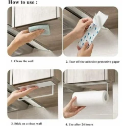 Porte Essuie Tout Auto-Adhésif Supports Pour Papier Essuie-Tout En Support Essuie Tout Dérouleur Essuie Tout Porte Rouleau De Cuisine Mural Pour Armoire De Cuisine Ou Salle De Bain 9 Porte Essuie Tout Auto-Adhésif Supports Pour Papier Essuie-Tout En Support Essuie Tout Dérouleur Essuie Tout Porte Rouleau De Cuisine Mural Pour Armoire De Cuisine Ou Salle De Bain -Promos Gout Cuisine Boutique 85563870 5