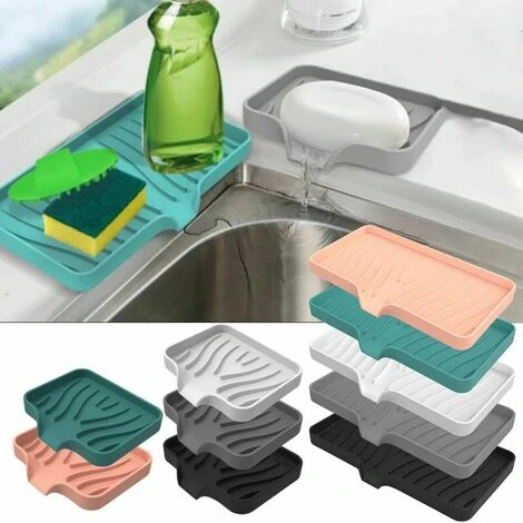 Lot De 2 Tapis De Robinet En Silicone évier Plateau Distributeur De Savon éponge Tapis De Vidange évier éclaboussures Tapis De Séchage Comptoir Plateau De Rangement Accessoires De Cuisine (vert, Grand 1 Lot De 2 Tapis De Robinet En Silicone évier Plateau Distributeur De Savon éponge Tapis De Vidange évier éclaboussures Tapis De Séchage Comptoir Plateau De Rangement Accessoires De Cuisine (vert, Grand