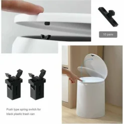 10 Paires Serrure De Loquet De Poubelle à Couvercle Tactile En Plastique Rechange Compatible Avec Brabantia 3 à 50 Litres 7 10 Paires Serrure De Loquet De Poubelle à Couvercle Tactile En Plastique Rechange Compatible Avec Brabantia 3 à 50 Litres -Promos Gout Cuisine Boutique 85800203 3
