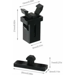 10 Paires Serrure De Loquet De Poubelle à Couvercle Tactile En Plastique Rechange Compatible Avec Brabantia 3 à 50 Litres 8 10 Paires Serrure De Loquet De Poubelle à Couvercle Tactile En Plastique Rechange Compatible Avec Brabantia 3 à 50 Litres -Promos Gout Cuisine Boutique 85800203 4