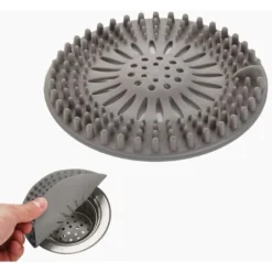 4pièces Protection De Drain De Silicone, Filtre Evier De Cuisine Avec Ventouse, Filtre De Couverture De Drain De Baignoire, Filtre D'éVier De Cuisine Et Salle De Bain