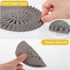 4pièces Protection De Drain De Silicone, Filtre Evier De Cuisine Avec Ventouse, Filtre De Couverture De Drain De Baignoire, Filtre D'éVier De Cuisine Et Salle De Bain -Promos Gout Cuisine Boutique 86249748 3