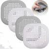 Filtre Cheveux Douche, 4PCS Attrape Cheveux Douche Couvercles De Drain De Douche, Filtre Evier/Baignoire/Douche En Silicone-Bouchon Caoutchouc Salle De Bain/Cuisin