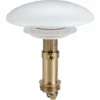 Promotion, AGILITY 2 Pcs Bouchon De Vidange En Cuivre, Anti-fuite, Filtre De Vidange D'évier Avec Couvercle En Céramique Pour Lavabo, évier De Salle De Bain (blanc + Or, Taille : 6,6 Cm)