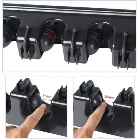 None Kit De Suspension Murale Pour Balai En Acier Inoxydable (cintre à Outils à 5 Emplacements Pour Mur Avec 6 Crochets) 2 None Kit De Suspension Murale Pour Balai En Acier Inoxydable (cintre à Outils à 5 Emplacements Pour Mur Avec 6 Crochets) – Image 2