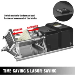 Vevor Coupe-frites Electrique Coupe Pommes De Terre 4 Lames De Coupe Differentes -Promos Gout Cuisine Boutique 86893696 4