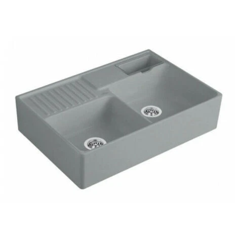 Villeroy & Boch Evier Tradition (2 Cuves), Modules, 895 X 220 X 630 Mm, Installation Sur Un Meuble Sous Lavabo Ou Bien Fixé Au Mur, 2 Cuves Pouvant être Fermées, Inclus Vide-sauce Transparent, Vidage Manuel Chromé Et 1 Villeroy & Boch Evier Tradition (2 Cuves), Modules, 895 X 220 X 630 Mm, Installation Sur Un Meuble Sous Lavabo Ou Bien Fixé Au Mur, 2 Cuves Pouvant être Fermées, Inclus Vide-sauce Transparent, Vidage Manuel Chromé Et