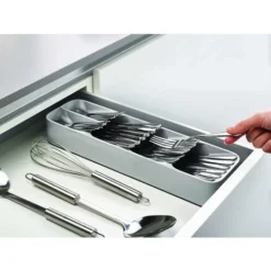 Range Couvert Pour Tiroir Compact, Organisateur De Tiroir, Blanc, 5,7 X 39,5 X 11 Cm 7 Range Couvert Pour Tiroir Compact, Organisateur De Tiroir, Blanc, 5,7 X 39,5 X 11 Cm -Promos Gout Cuisine Boutique 87457074 4