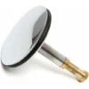Bouchon De Baignoire Universel Ø 43 Mm, Bouchon De Vidange En Laiton Avec Surface Chromée, Antirouille, Pour Le Drainage Habituel De La Baignoire, Hauteur Réglable 50-55 Mm
