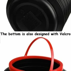 Poubelle De Voiture, 4L Poubelle Pliable De Voiture, Poubelle Pliable Portable, Avec Couvercle, Suspendu Bote à Ordures Repliable, Pour Bureau, Maison Et Voiture(Noir) -Promos Gout Cuisine Boutique 87952204 3