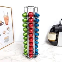 Skecten® Porte Capsules Compatible Avec Nespresso 360 Degrés Rotable Distributeur Présentoir 60 Pièces Support Capsules Argent 8 Skecten® Porte Capsules Compatible Avec Nespresso 360 Degrés Rotable Distributeur Présentoir 60 Pièces Support Capsules Argent -Promos Gout Cuisine Boutique 87952669 4